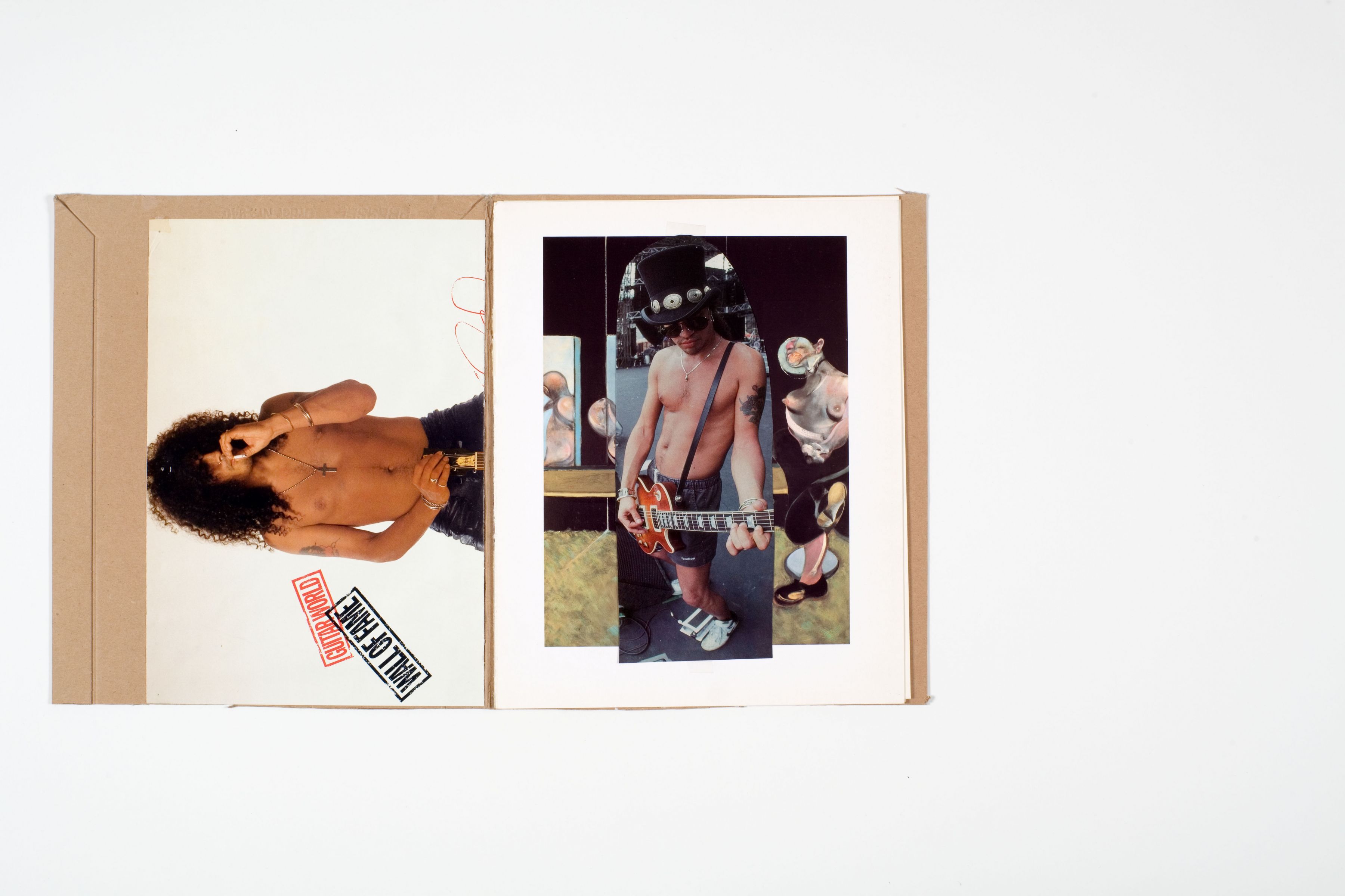 AfD: Appetite for Dicksuction, 1992-2009, Artist's book (two gatefolds and one double-sided tri-fold pages inserted loose in an illustrated portfolio with illustrated envelope), 12 x 19 1/2 inches (open)