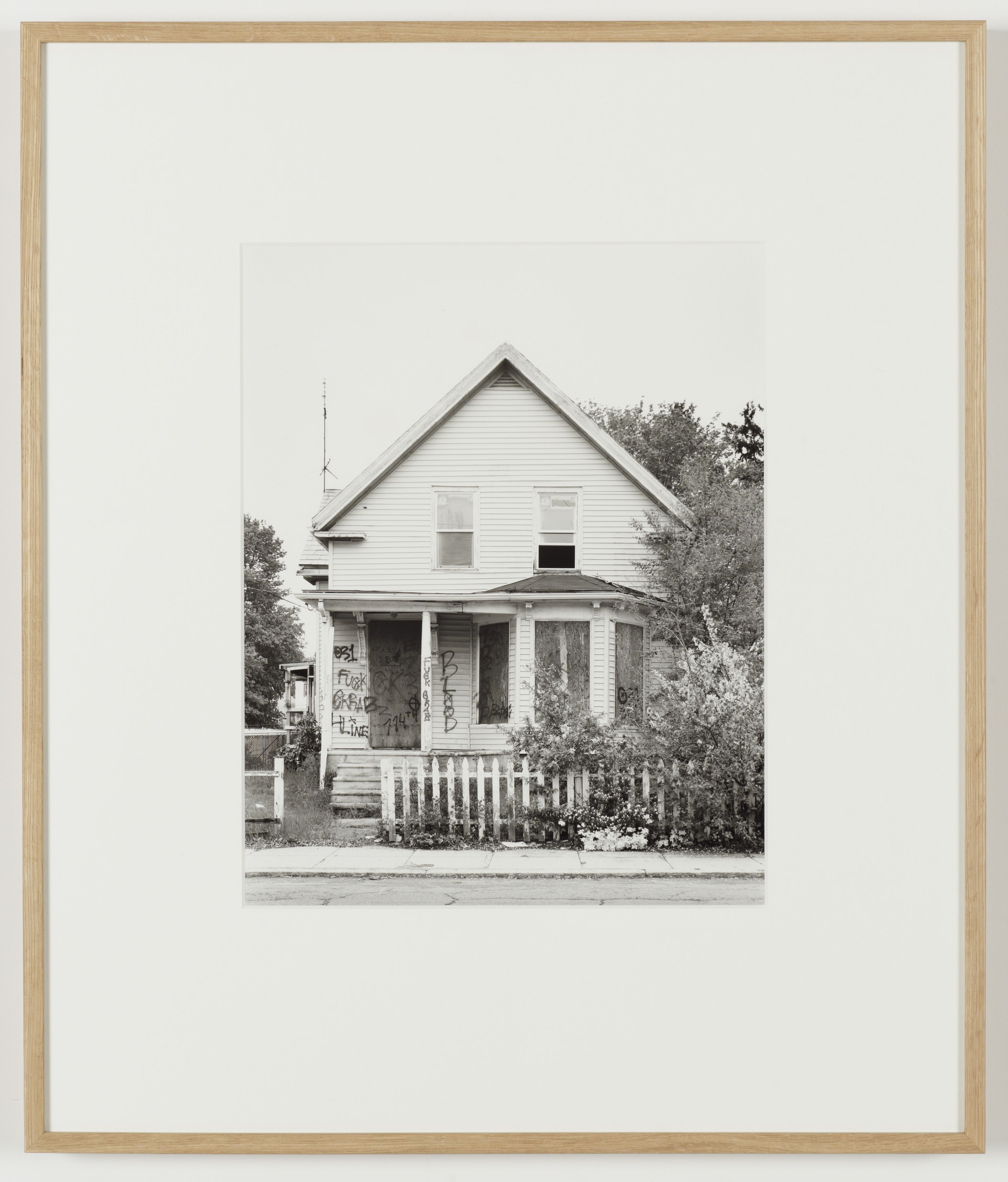 Joachim Koester, Some Boarded Up Houses, Boston #3, 2009-2013, Silver gelatin print, 27 x 22 5/8 inches (68.6 x 57.5 cm)