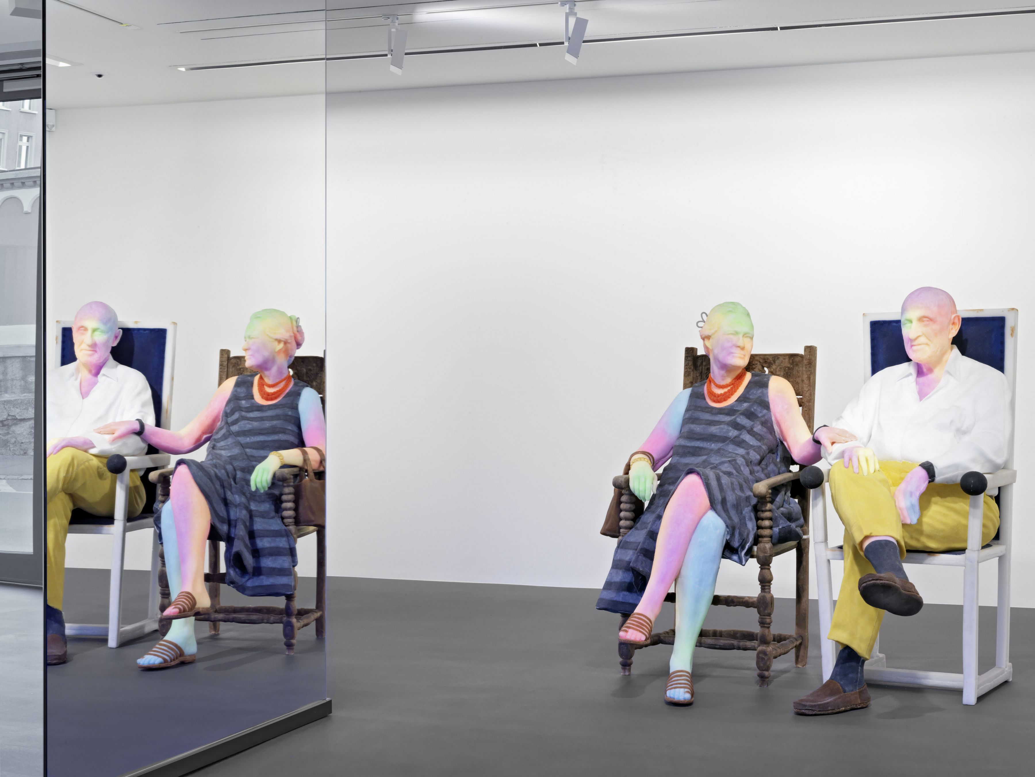 Installation view, Urs Fischer: Bruno & Yoyo, Vito Schnabel Gallery, St. Moritz, 2015
