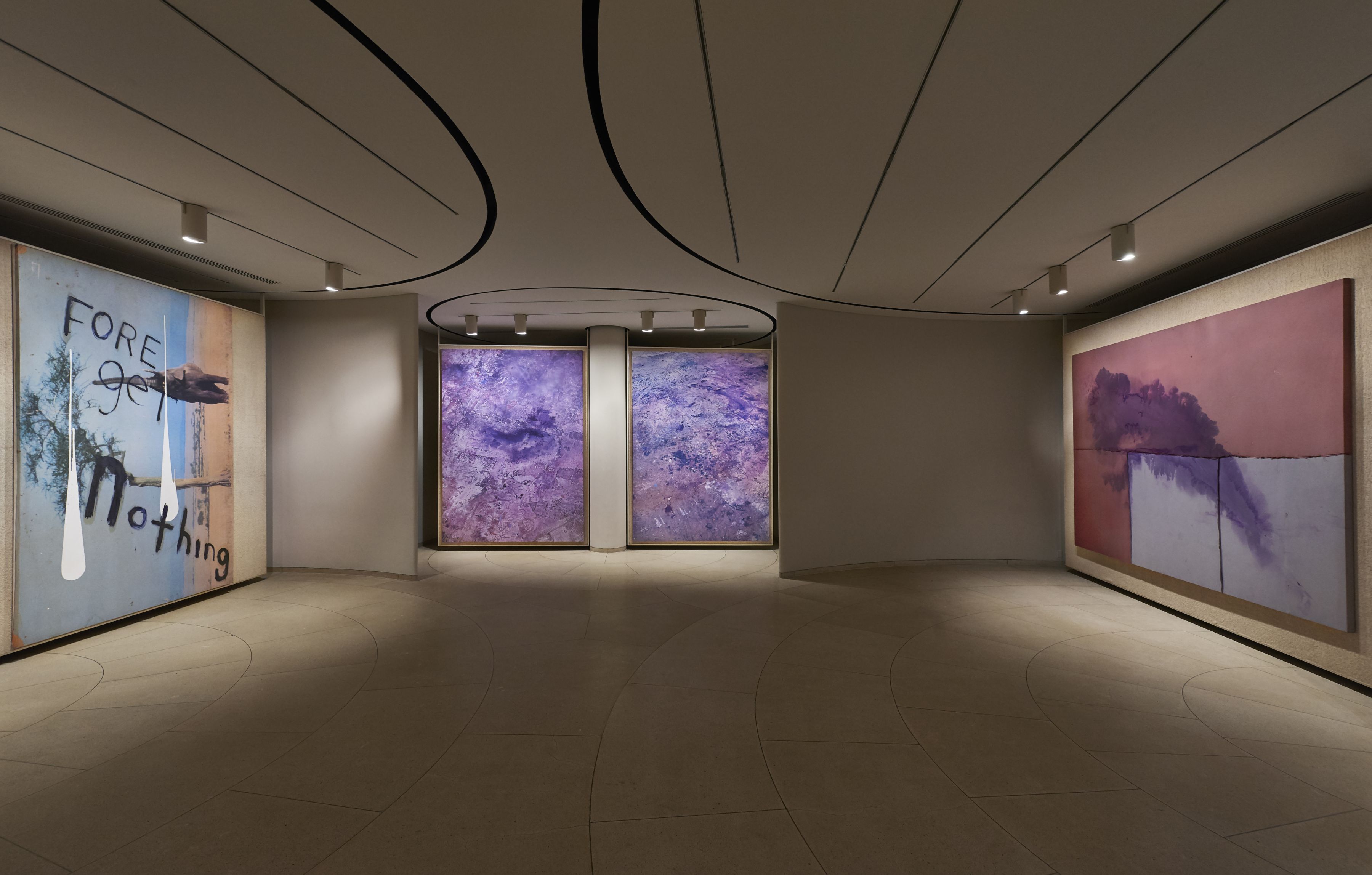 Installation view, Paintings that I hope Philip and John Would Like, Rotation 2, New Canaan, CT, 2017