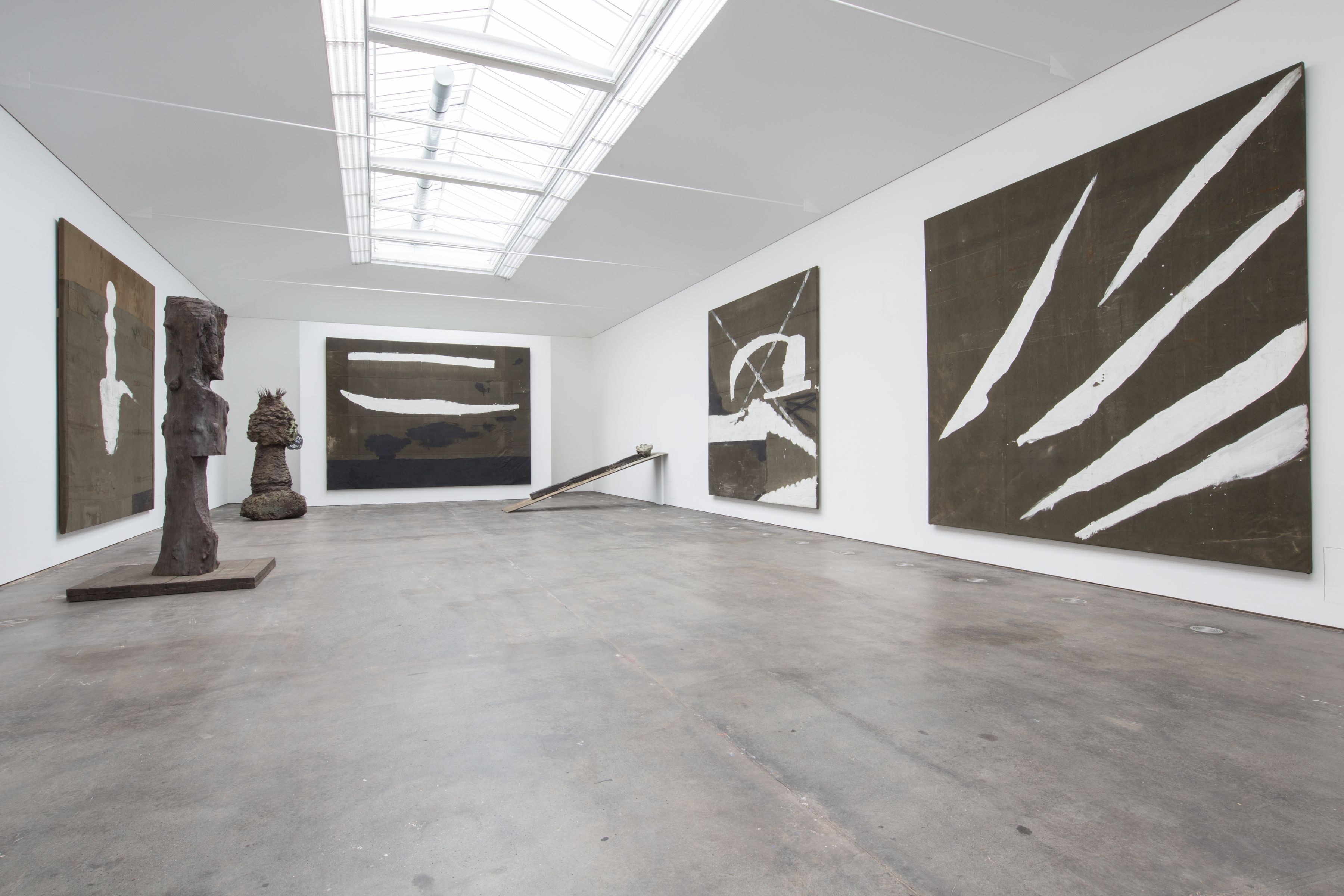 Installation view, Julian Schnabel, Hall Art Foundation | Schloss Derneburg Museum, Derneburg, Germany, 2017