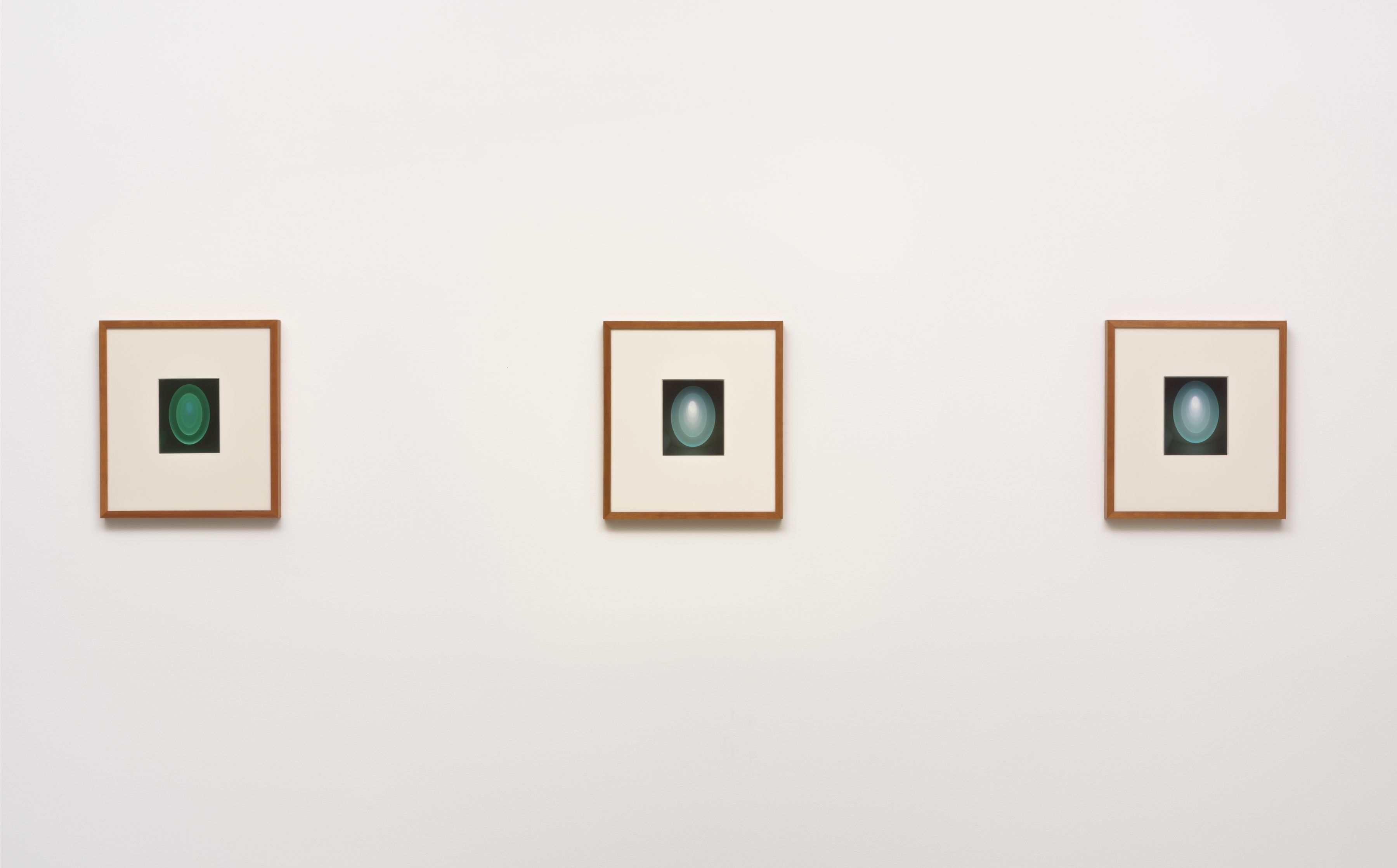 From the Guggenheim, Set 1, Green, Large Vertical, 2015, Unique archival in jet, artist designed frame
