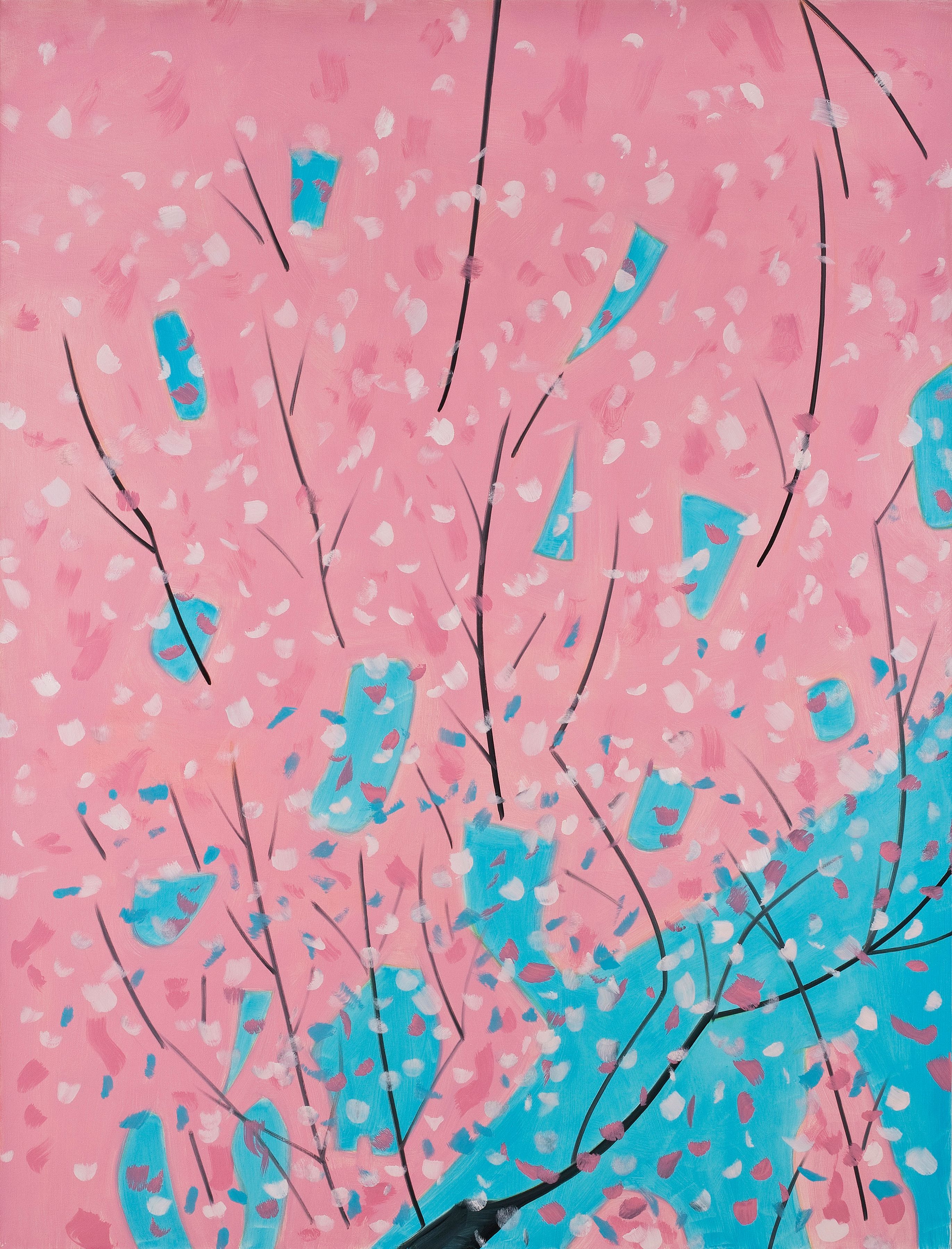 Alex Katz Weeping Cherry Oil on linen