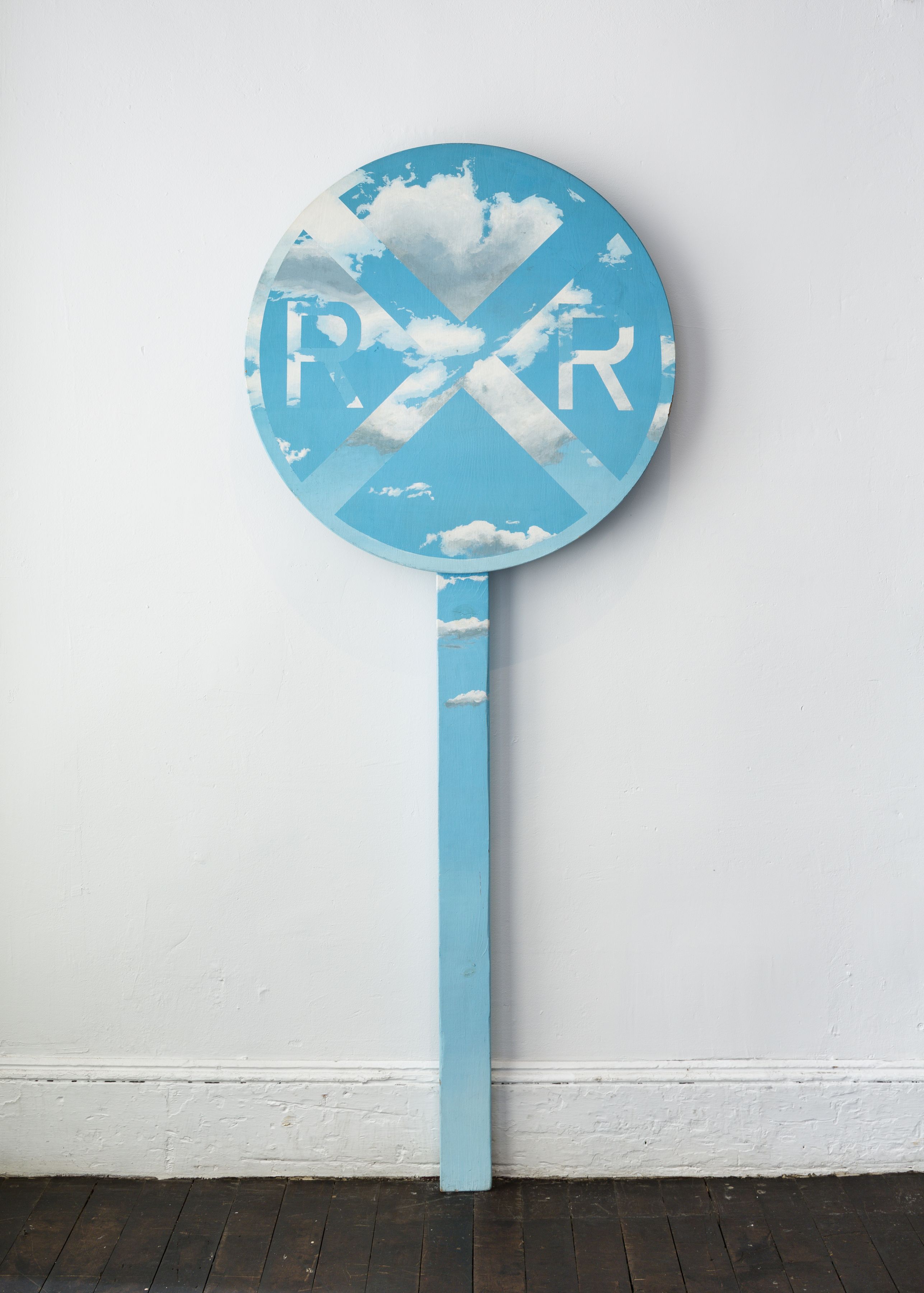 Geoffrey Hendricks (1931-2018) Rail Road Crossing (Road Sign)