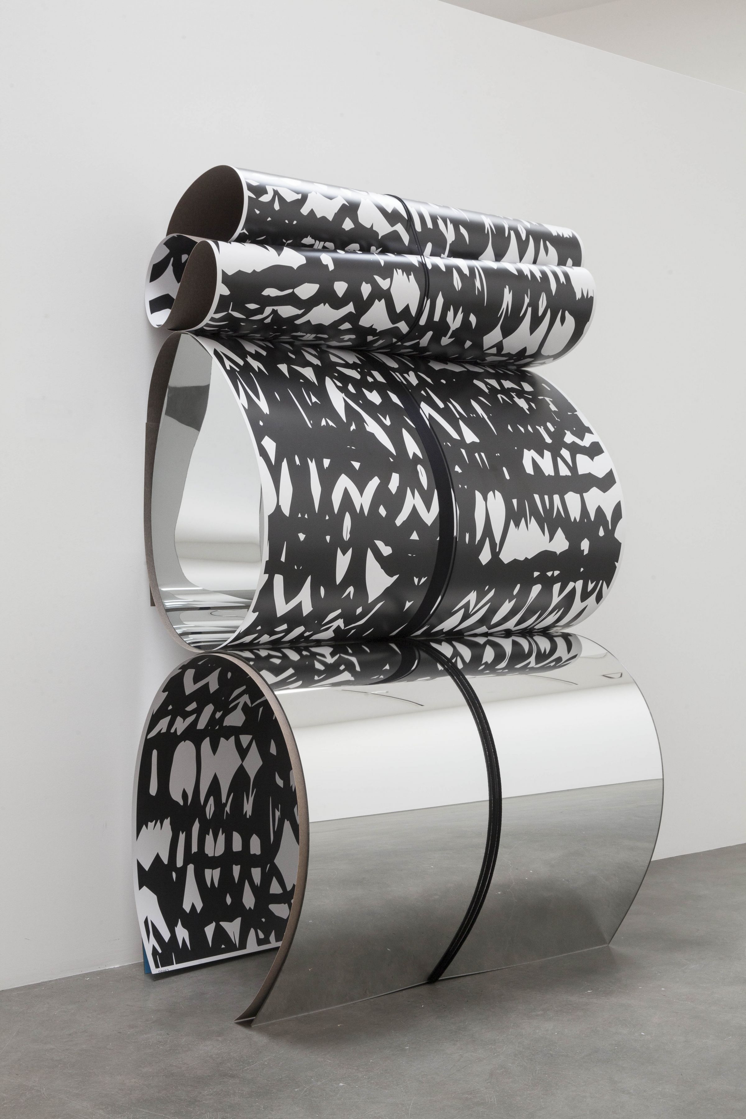 a sculpture by Julia Dault in a Chelsea contemporary art gallery