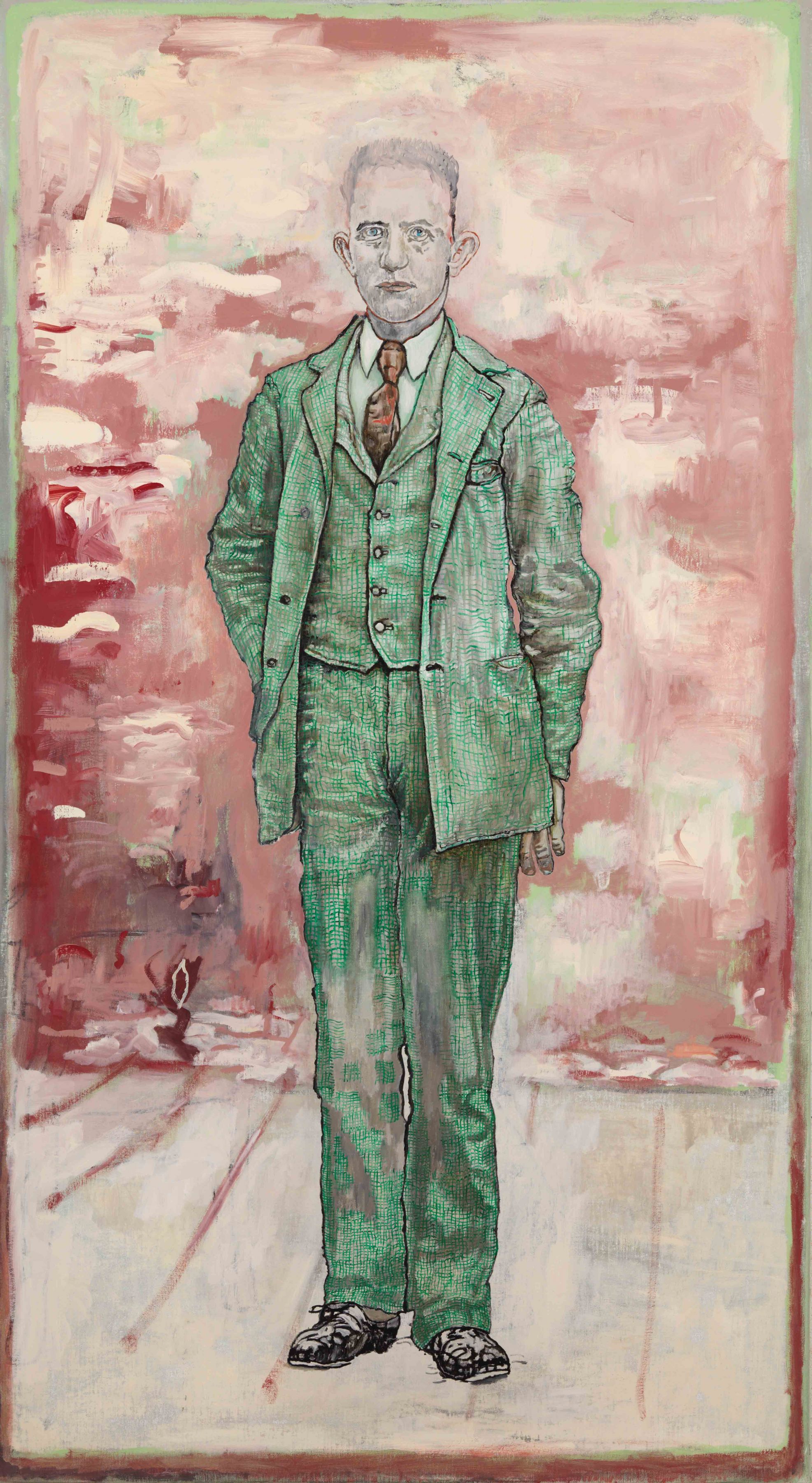 Reservation, the act or process of keeping back, 2010, Alkydoil on linen