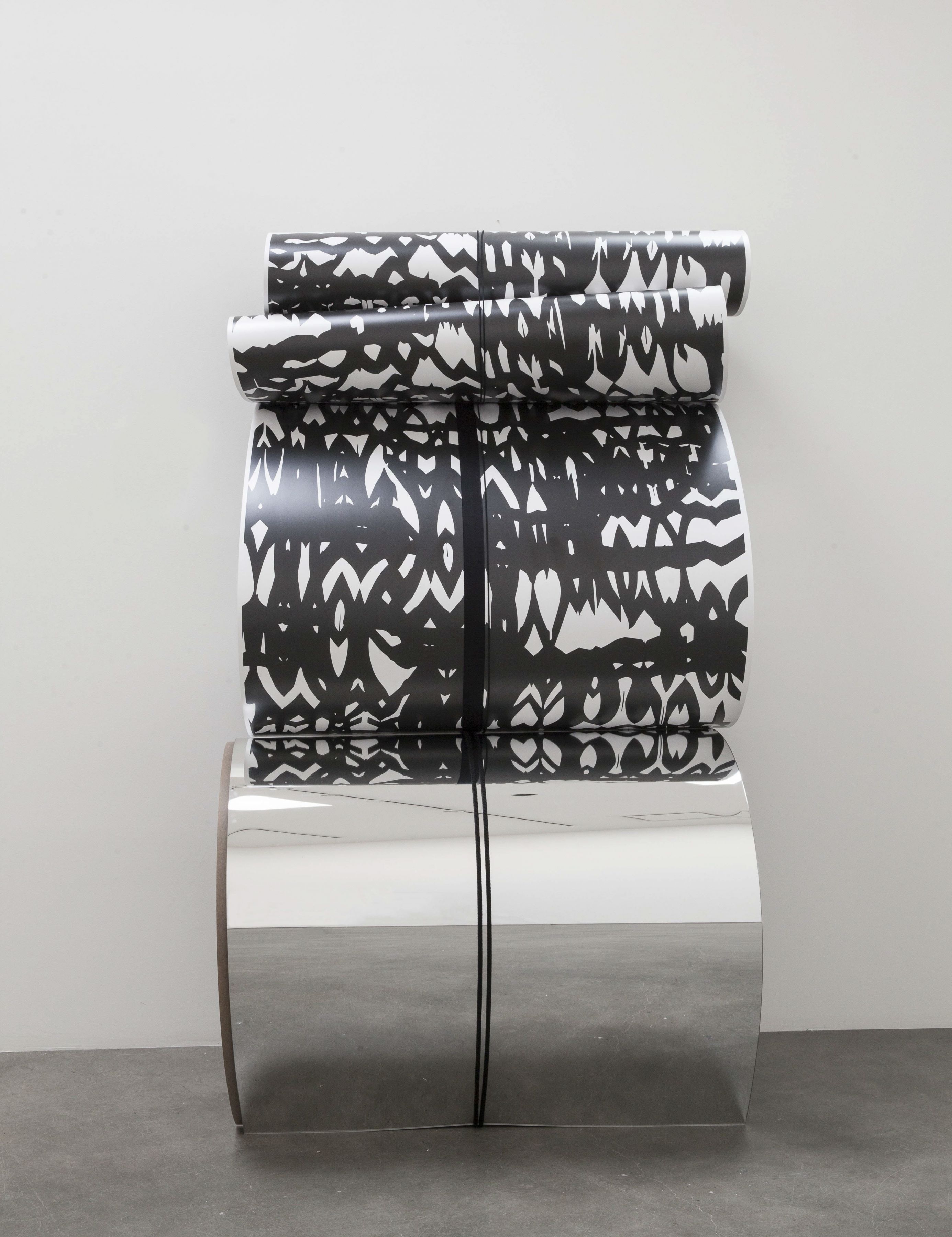 Untitled 38, 8:45 AM - 12:30PM, February 19, 2015, 2015, Formica, Plexiglas, Everlast boxing wraps, string