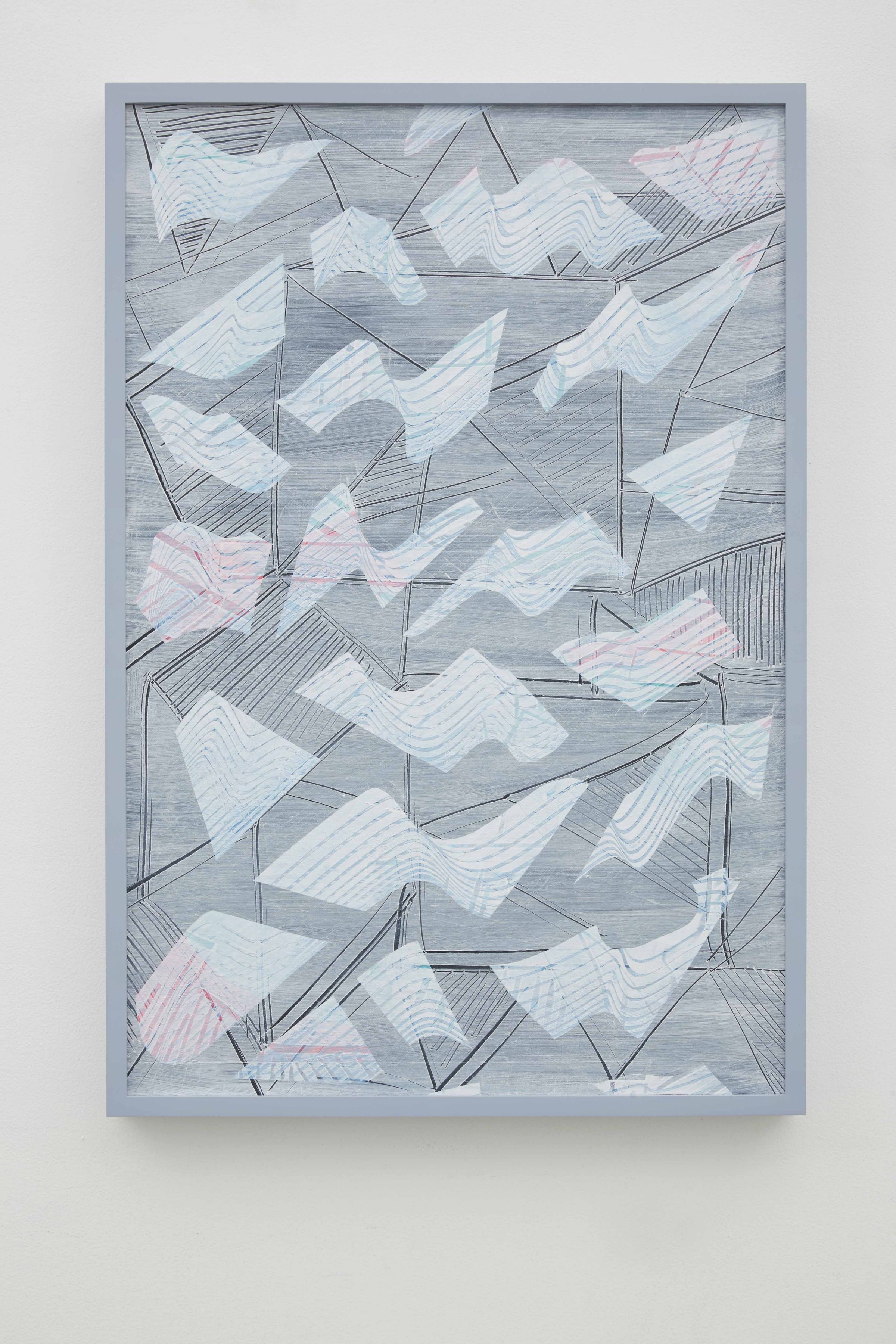 a geometric abstract artwork by Julia Dault
