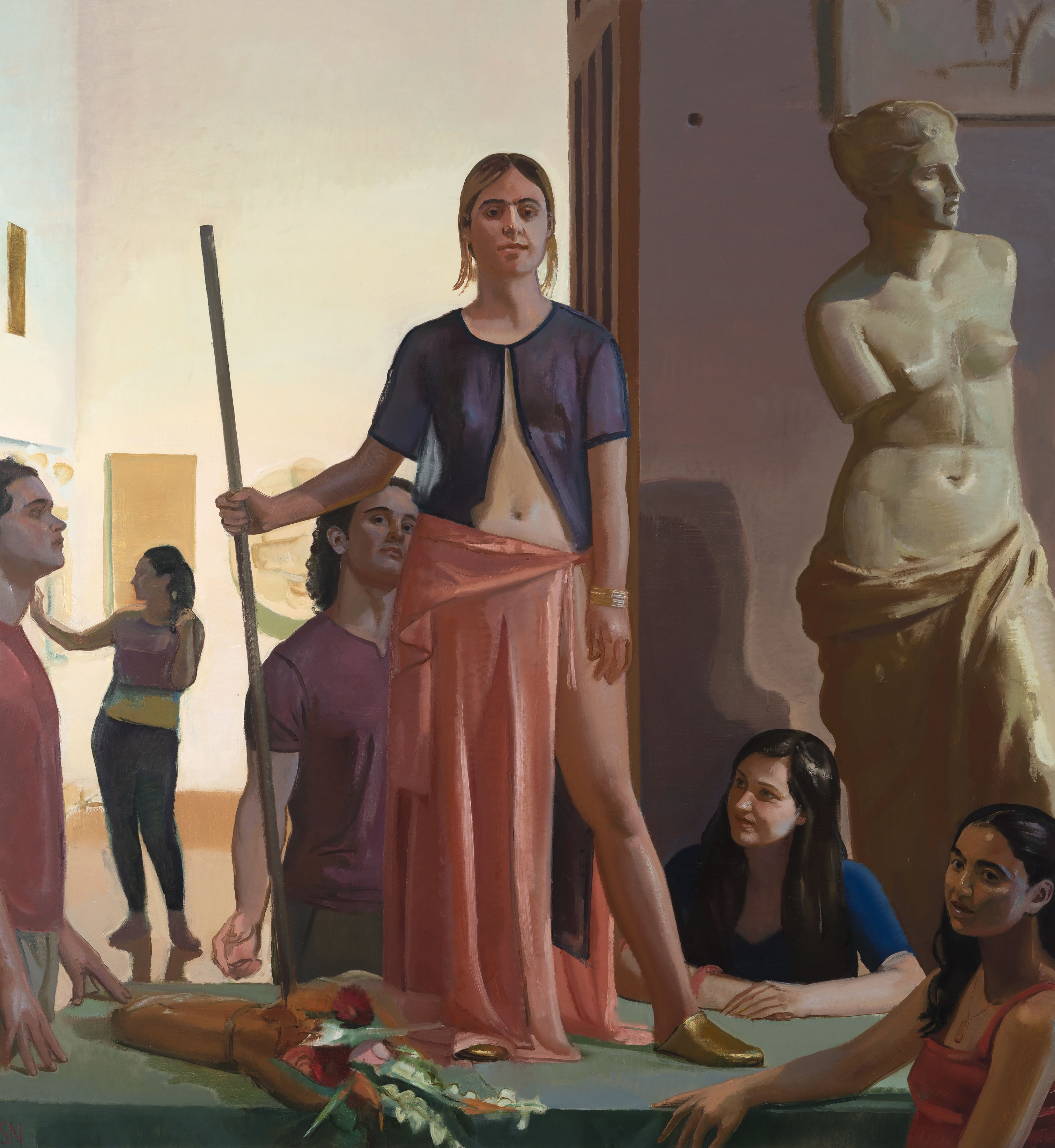 Britomart, 84" x 78", Oil On Linen
