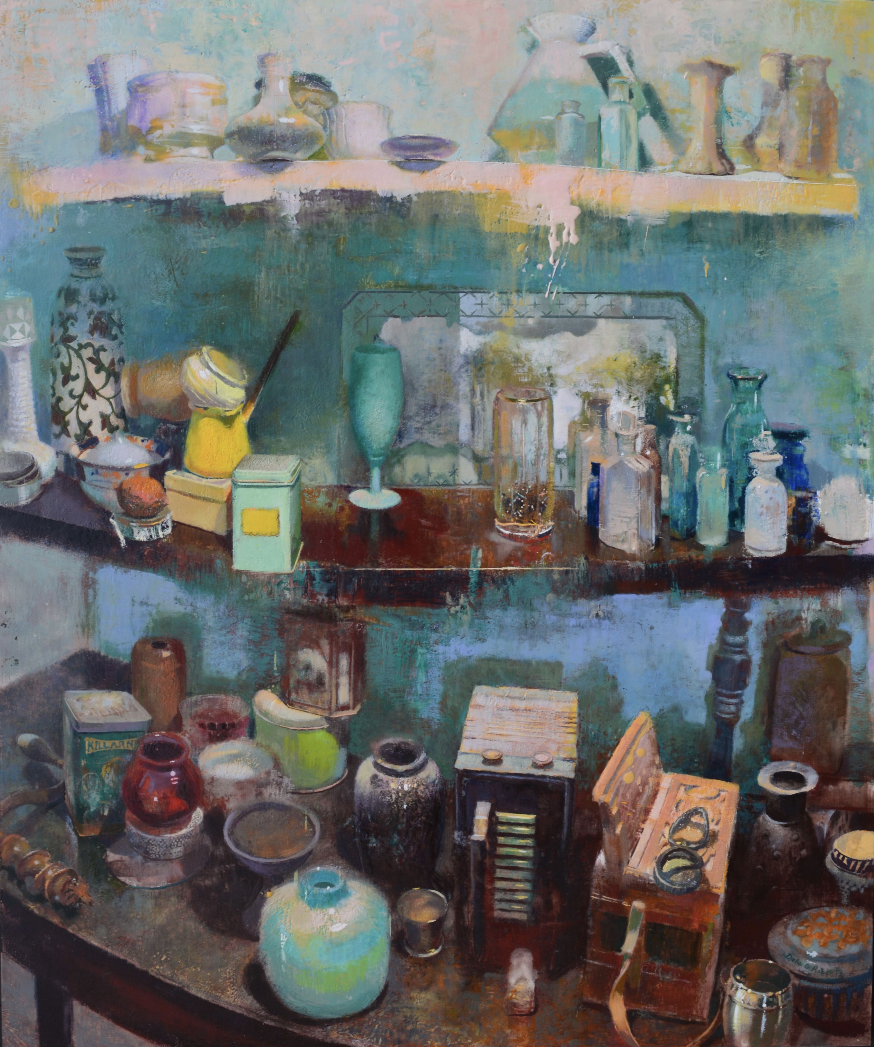 Dale O. Roberts, Shifting View, 48" x 40", Encaustic