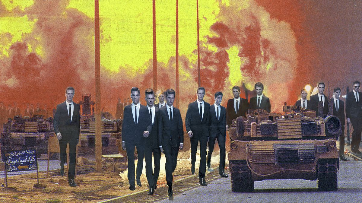 Martha Rosler Invasion, from the series "House Beautiful: Bringing the War Home, New Series", 2008