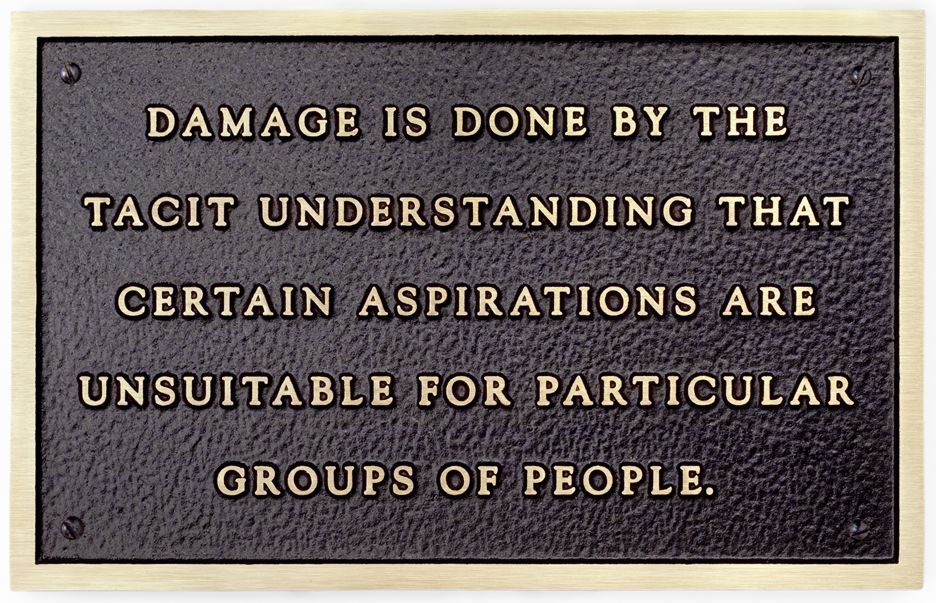 Jenny Holzer Damage is done by the tacit understanding..., 1981