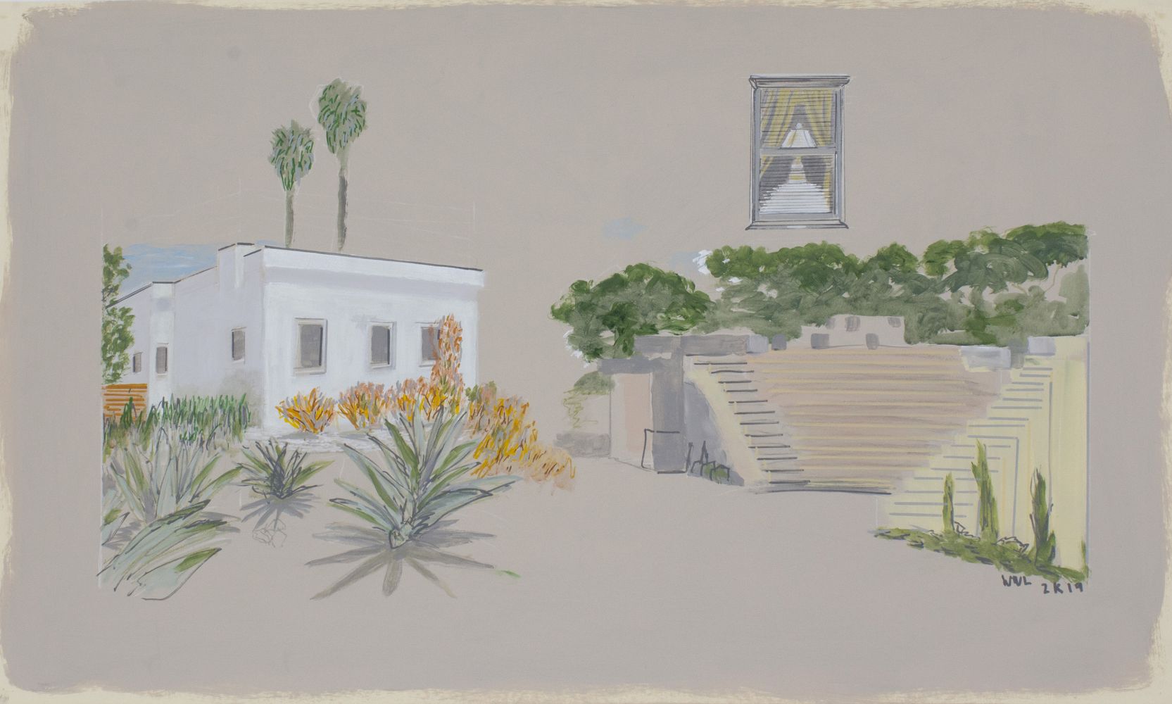 William Leavitt, Suburbascape3, 2019