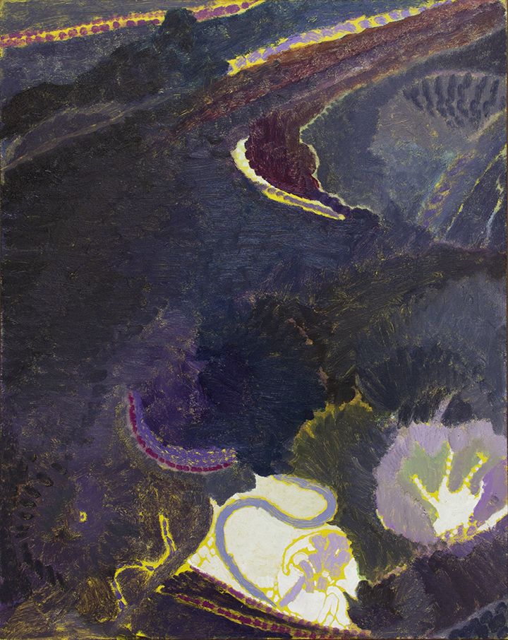 Untitled, 2017 Oil on wood canvas 23 3/4 x 19 inches
