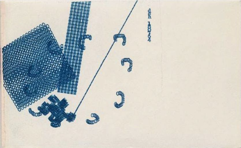 Dom Sylvestor Houedard Typestract - 180764 (Blue), 1964