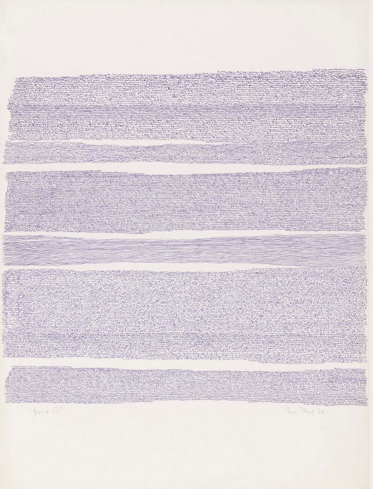 Irma Blank Eigenschriften, Spazio 63, 1971