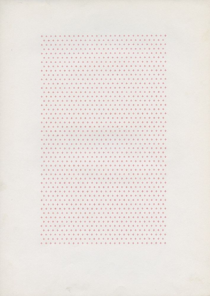Irma Blank Eigenschriften, Pagina 86, 1970