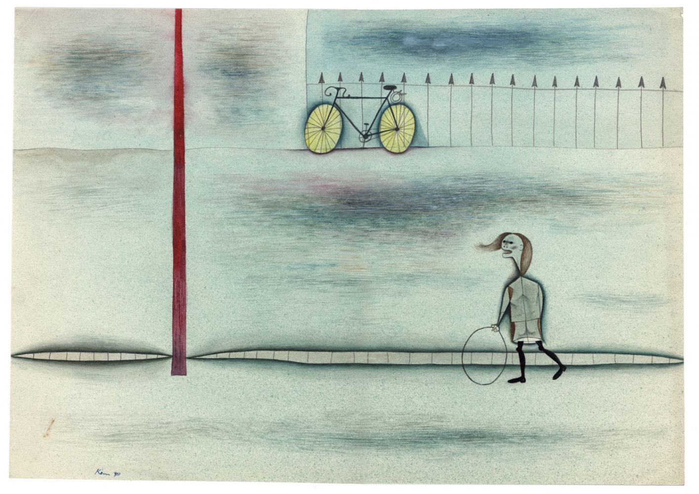 Girl with Bicycle, 1950