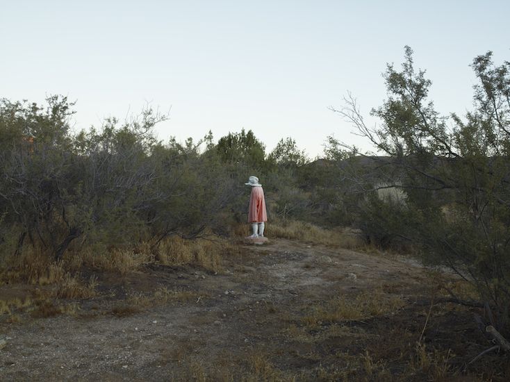 Plaster man, near Boulevard, California, 2009