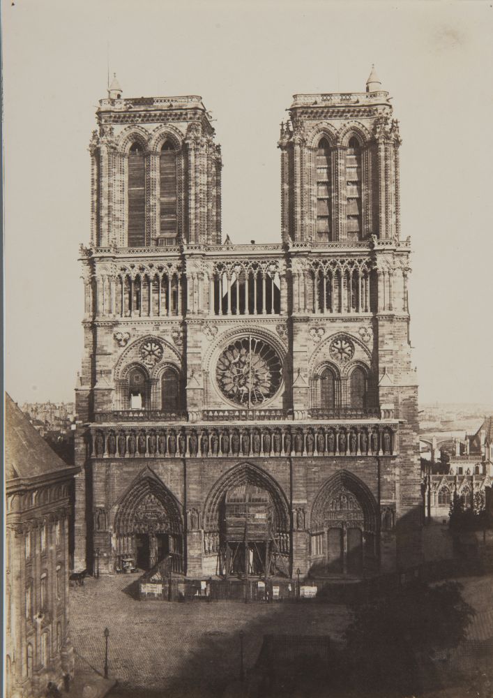 Charles NÈGRE (French, 1820-1880) Notre-Dame, Paris*, circa 1853 Salt print from a paper negative 32.8 x 23.2 cm mounted on 33.0 x 23.4 cm modern rag paper Inscribed "Coll. André Jammes" and "B30 / #46" by André Jammes in pencil on mount verso.