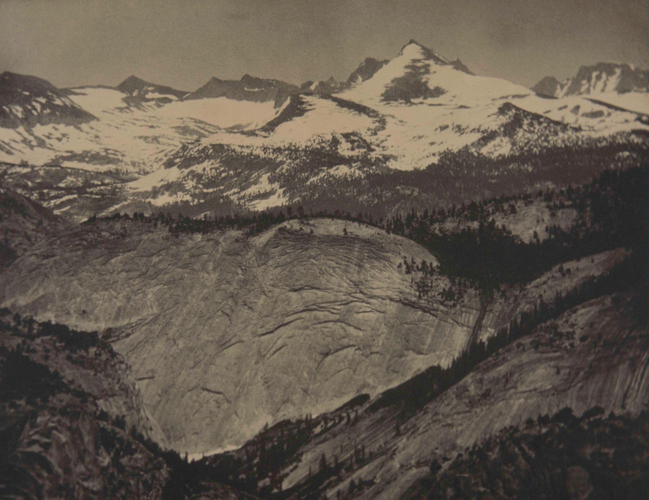 Alvin Langdon COBURN (English, born American, 1882-1966) In the High Sierra, Yosemite*, circa 1911 Coated platinum print 31.2 x 40.2 cm tipped onto 33.7 x 41.7 cm paper Inscribed "Acc. 67.157.8 (copy A)" in pencil on verso