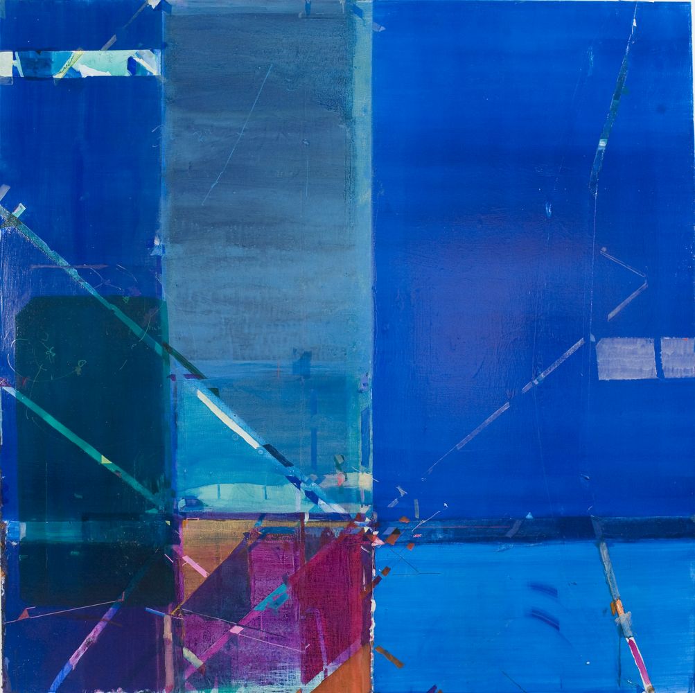 TANYA GOEL Line II, 2010 Oil and tape on canvas