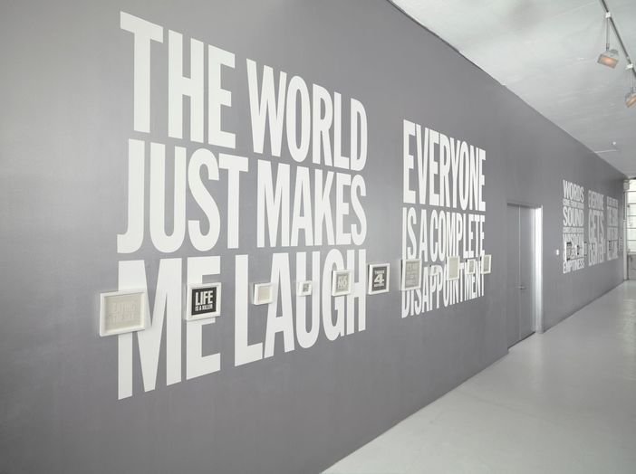 Installation view of Black Paintings and Drawings at Nicole Klagsbrun Gallery, 2010
