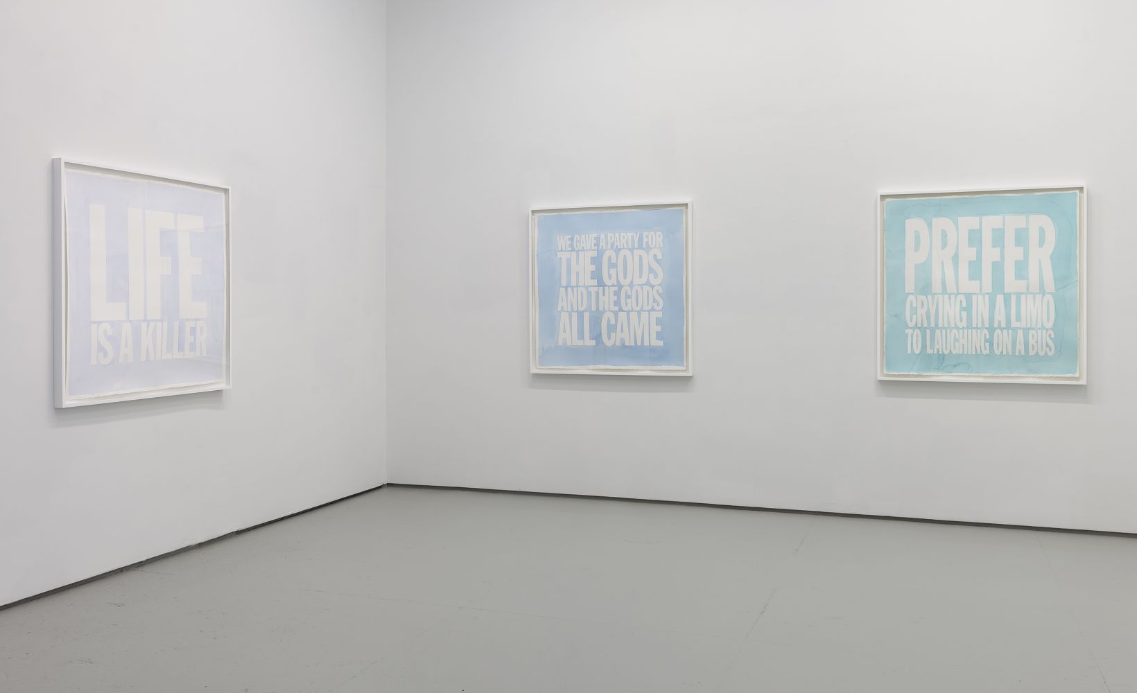 Installation view of Space Forgets You at Elizabeth Dee Gallery, 2015