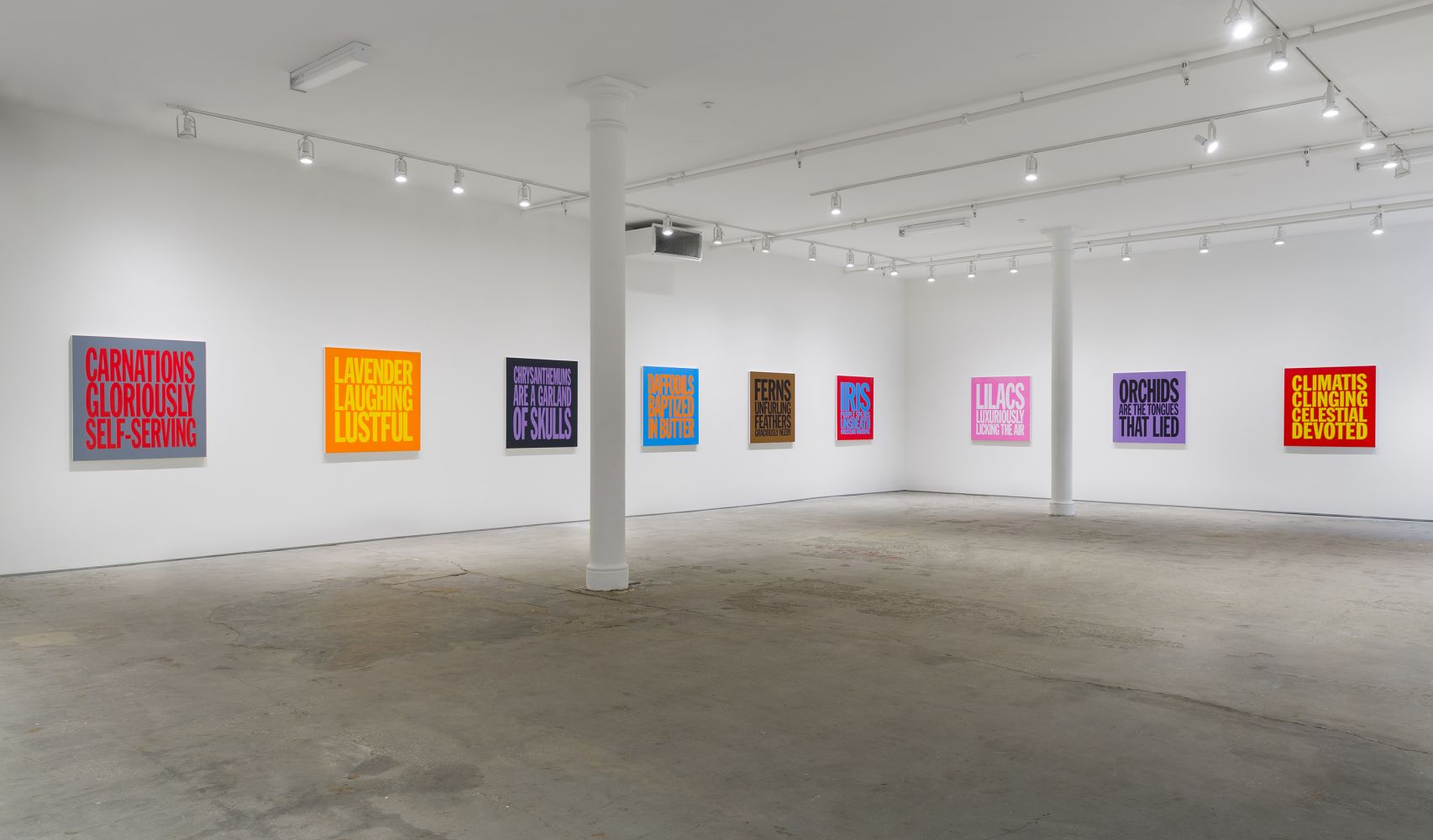 Installation View of Perfect Flowers at Elizabeth Dee Gallery, 2017