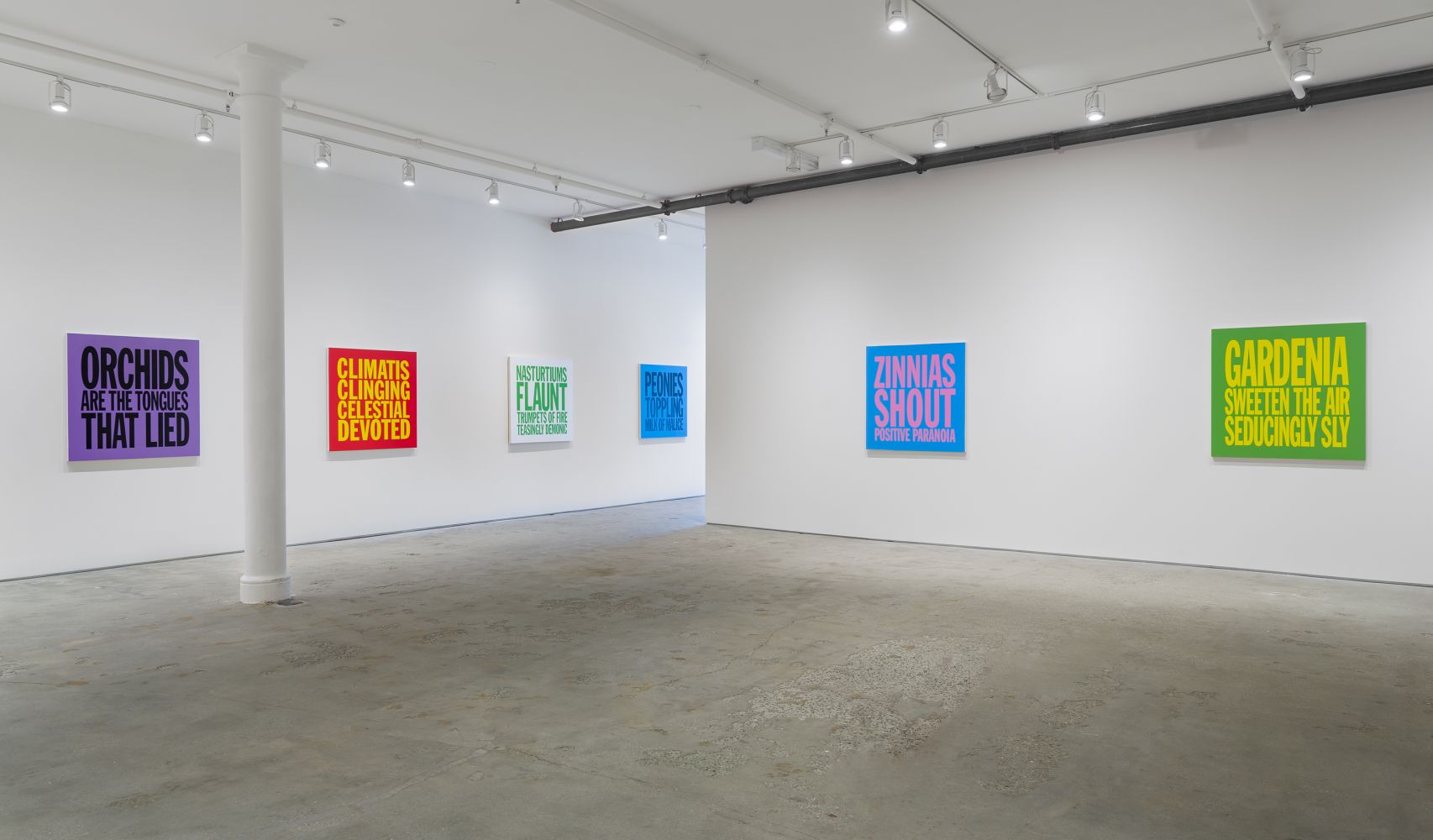 Installation View of Perfect Flowers at Elizabeth Dee Gallery, 2017