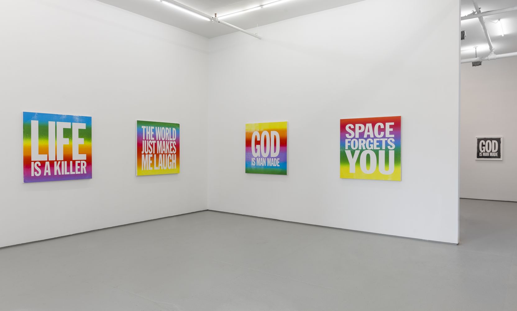 Installation view of Space Forgets You at Elizabeth Dee Gallery, 2015