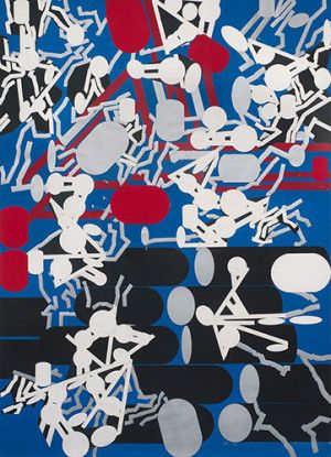 Diagrammatic Silhouette: Sculptured Activities (Choke Off), 1985