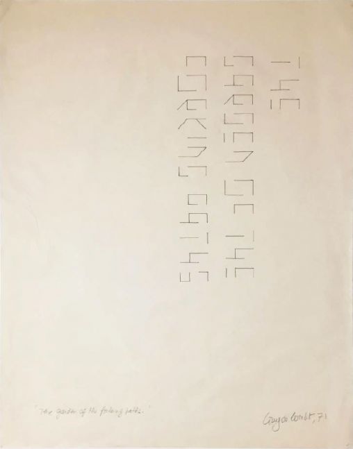 Guy de Cointet The Garden of the Forking Paths, 1971