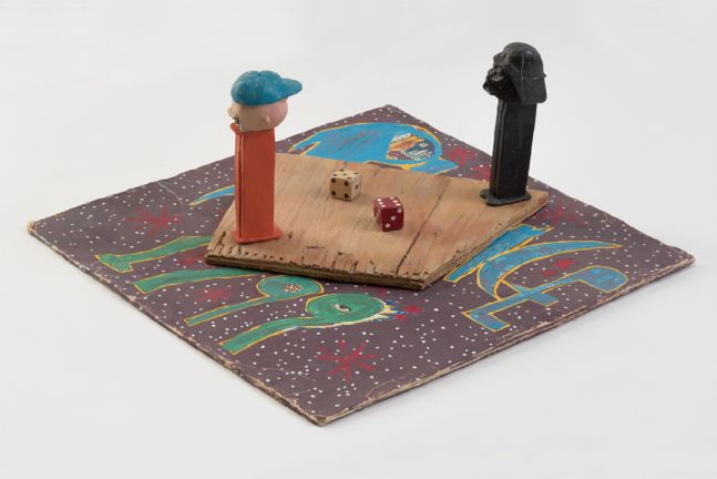 Charlie Brown and Darth Vader Roll Dice in Prince's Purple Universe, 2017