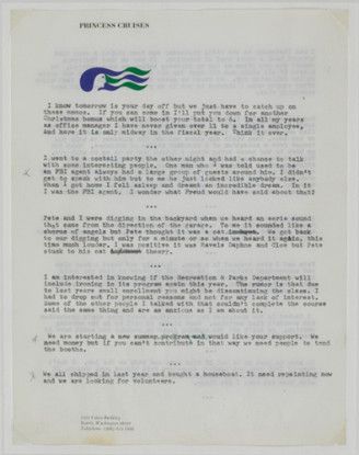 Untitled ("I know tomorrow is your day off..."), 1970-71