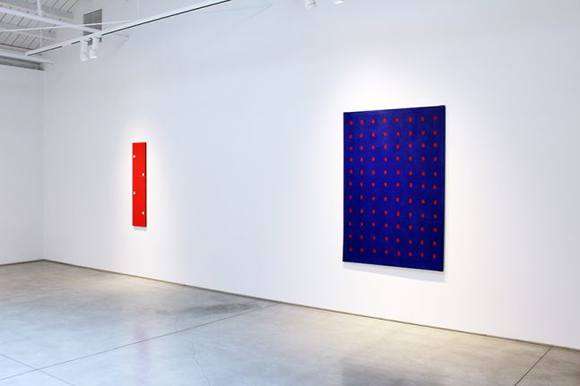 Robert Barry Paintings and Works on Paper from the 1960s, installation view