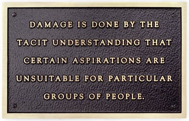 Jenny Holzer Damage is done by the tacit understanding..., 1981