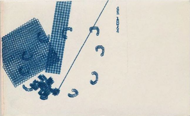 Dom Sylvestor Houedard Typestract - 180764 (Blue), 1964