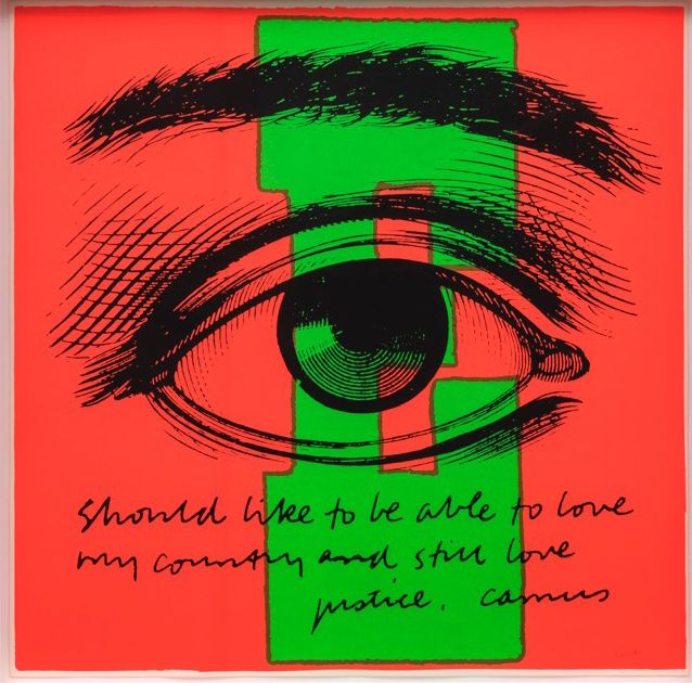 Corita Kent E eye love, 1968