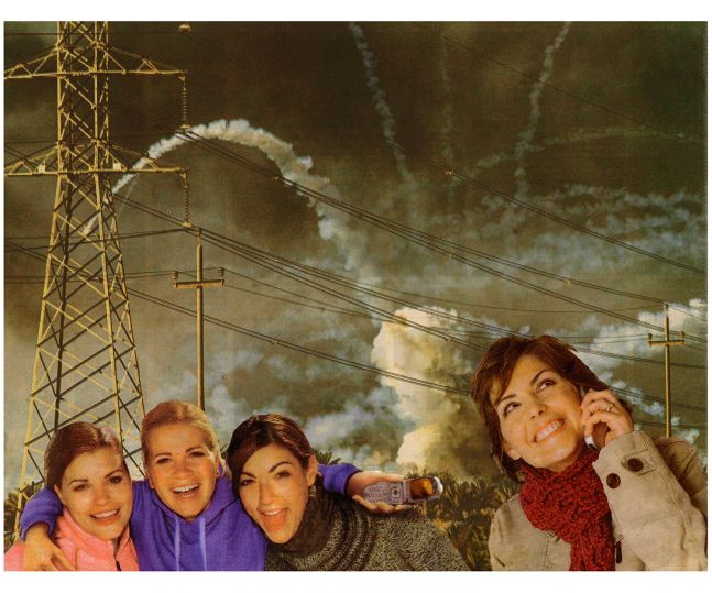 Martha Rosler Cellular, from the series "House Beautiful: Bringing the War Home, New Series", 2004