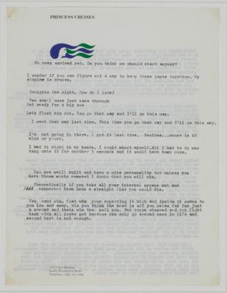 Untitled ("No-one's arrived yet..."), 1970-71