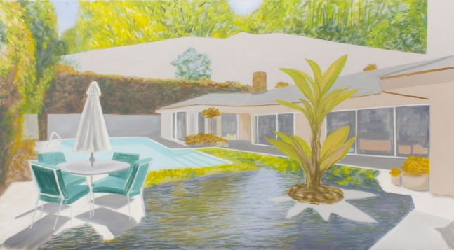 William Leavitt, Backyard, River, Forest, 2020