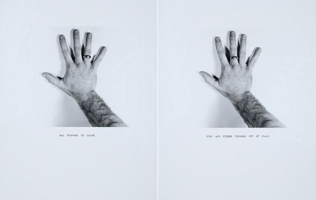 Ring and Middle Finger Out of Place, 1971-72/printed 2011
