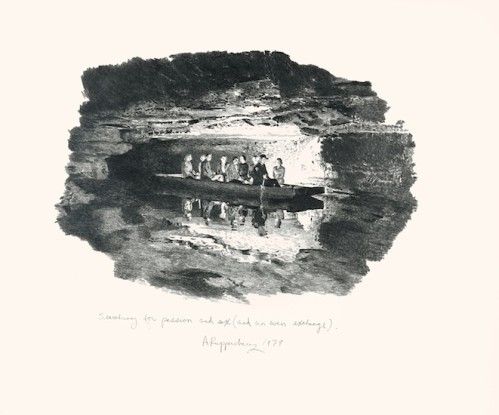 Searching for Passion and Sex (and an even exchange, people in boat in cave), 1979