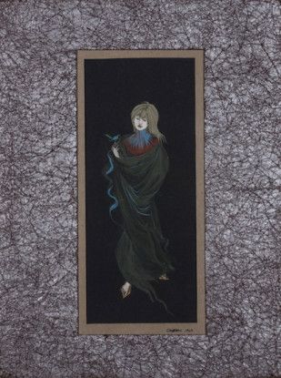 Untitled (Woman with bird), n.d.