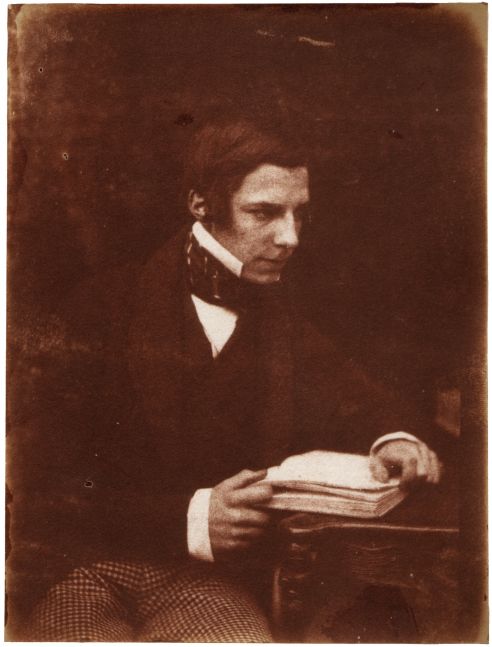 David Octavius HILL & Robert ADAMSON (Scottish, 1802-1870 & 1821-1848) John Mackintosh "The Earnest Student", circa 1843-1847 Salt print from a calotype negative 16.5 x 12.6 cm mounted on 37.6 x 26.6 cm paper "John Mackintosh (Geddes) The Earnest Student" inscribed in pencil, with Royal Scottish Academy monogram, on mount