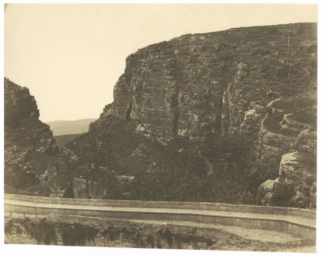 John Beasley GREENE (American, born in France, 1832-1856) El-Kantara Bridge, Constantine, Algeria*, 1855-1856 Lightly coated salt print from a paper negative 23.5 x 29.4 cm