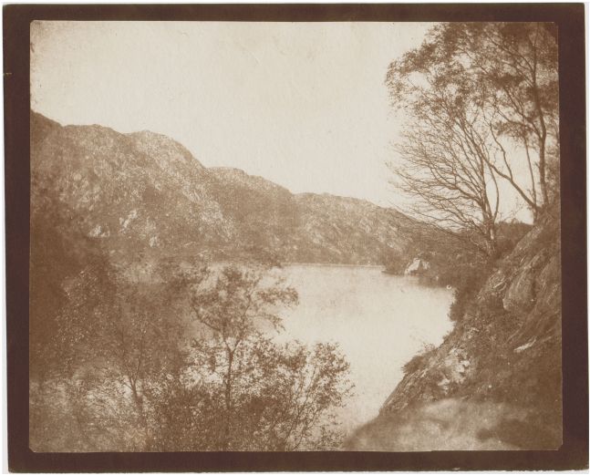 William Henry Fox TALBOT (English, 1800-1877) Loch Katrine, 1844 Salt print from a calotype negative 17.0 x 20.9 cm on 18.6 x 22.9 cm paper "LA36" in black ink on verso