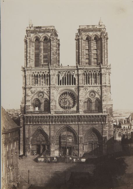 Charles NÈGRE (French, 1820-1880) Notre-Dame, Paris*, circa 1853 Salt print from a paper negative 32.8 x 23.2 cm mounted on 33.0 x 23.4 cm modern rag paper Inscribed "Coll. André Jammes" and "B30 / #46" by André Jammes in pencil on mount verso.