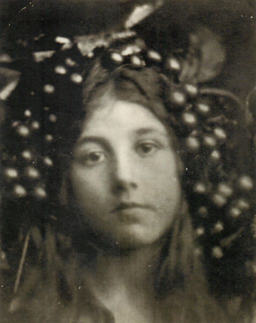 Julia Margaret CAMERON (English, born in India, 1815-1879) "Circe" (Kate Keown), 1865 Albumen print 25.2 x 20.2 cm mounted on 32.5 x 27.6 cm paper Signed, titled, numbered "2", annotated "Fr. Life" in ink, and embossed "Colnaghi" stamp, on mount